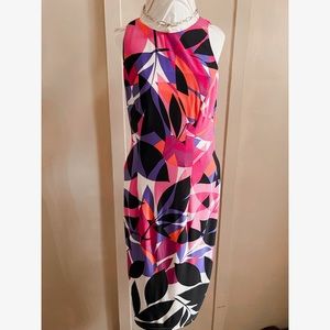 London Times Multicolor Dress, Size 10